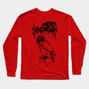 Goatmoon Owl | Black Metal Long Sleeve T-Shirt